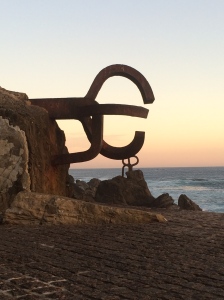 One of  ‘Peine del Viento (or Wind Comb) by the late Eduardo Chillida